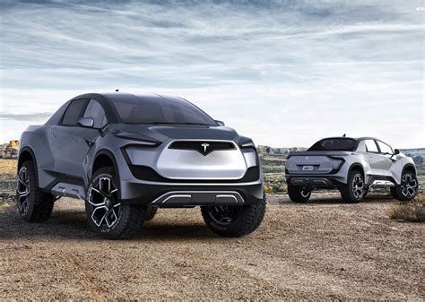 Tesla Model P is an All-Electric Pickup Truck Concept Inspired by Blade ...