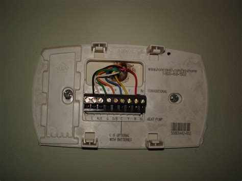 Honeywell Non Programmable Thermostat Wiring