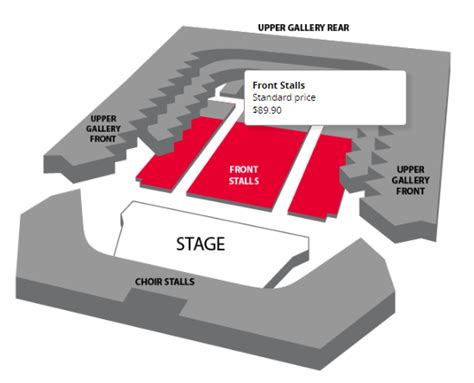 Perth Concert Hall Seating Map