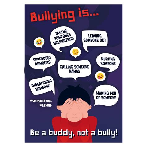 Stop Bullying Posters For School