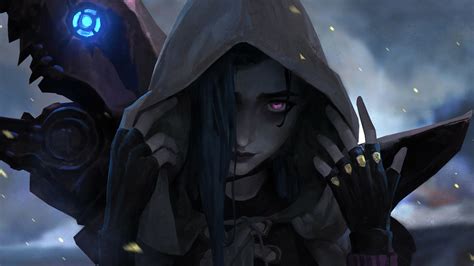 360x640 Resolution Arcane Jinx Hood LoL 360x640 Resolution Wallpaper ...