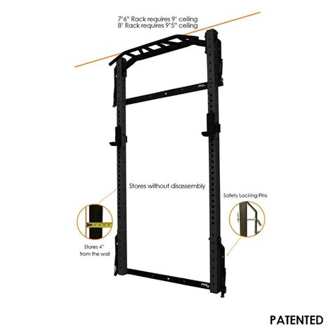 Profile® PRO Folding Squat Rack with Kipping Bar™ - Build Your Own ...