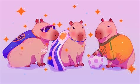 Capybaras @lordkndy | Hamsters fofos, Fotos de capivara, Capivara desenho