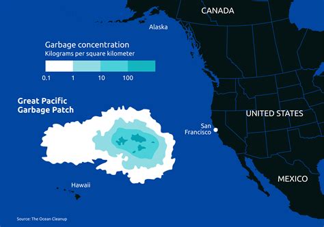 The Size and Location of the Great Pacific Garbage Patch [OC] : r ...