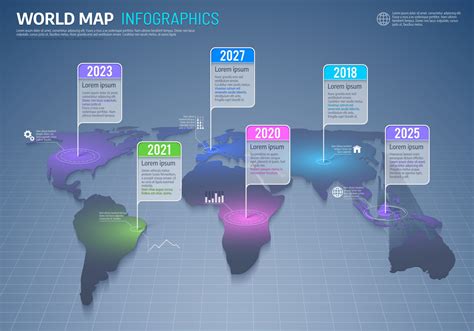 World map infographics, global country data 23840359 Vector Art at Vecteezy