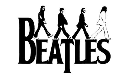 The Beatles Black and White Logo - LogoDix