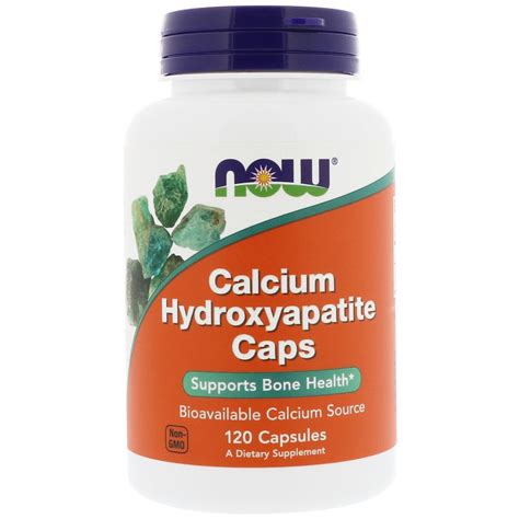 Now Foods, Calcium Hydroxyapatite Caps, 120 Capsules - iHerb