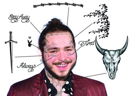 75+ Post Malone Tattoos with Meanings (2021) including New Cool Hidden ...