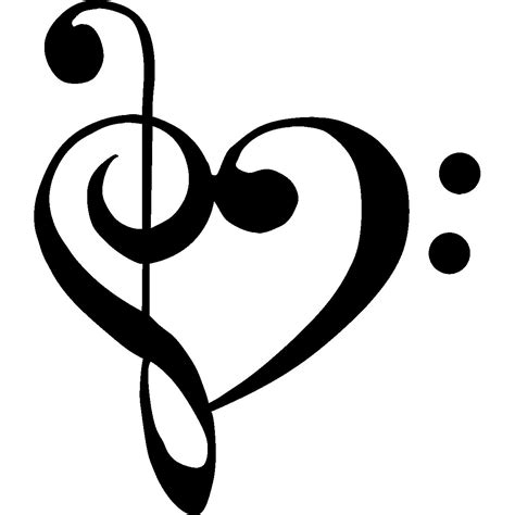 Treble And Bass Clef Tattoo - ClipArt Best