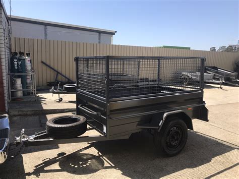 7×4 ft Box Trailer with Cage – Quality Trailer Hire