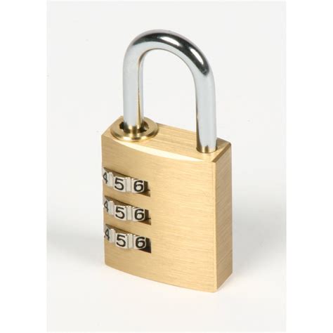 brass 3 combination padlock