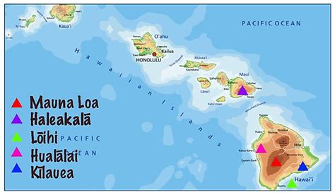 Active Volcanoes In Hawaii Map - Sayre Courtnay