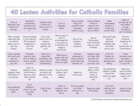 40 Lenten Activities for Catholic Families {Free Printable}