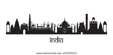 2,541 Indian Skyline Silhouette Images, Stock Photos & Vectors ...