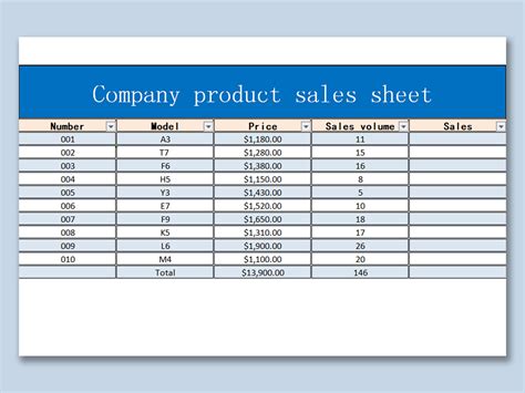 19+ Sales Sheet Template | DocTemplates