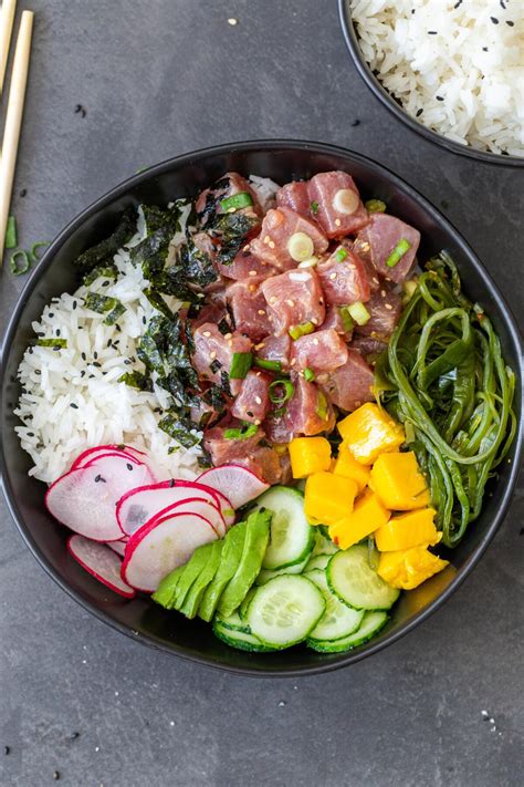 Hawaiian Poke Bowl (THE BEST) - Momsdish