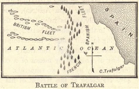 NAPOLEONIC WARS: Plan of the Battle of Trafalgar (1805) | World history ...