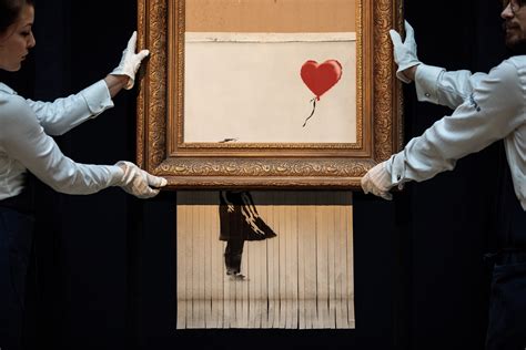 Banksy's Self-Shredded Painting Is Now a New Piece Called Love Is in ...