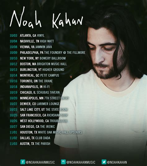 Noah Kahan Tour Setlist 2024 - Wendi Josselyn