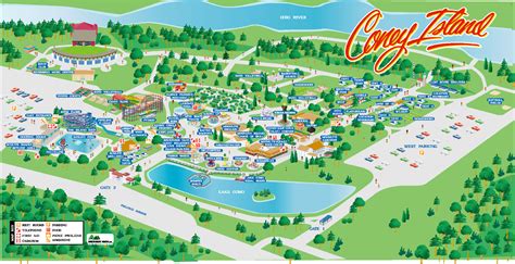 Coney Island Amusement Park Map - 6201 Kellogg Ave Cincinnati OH 45228 ...