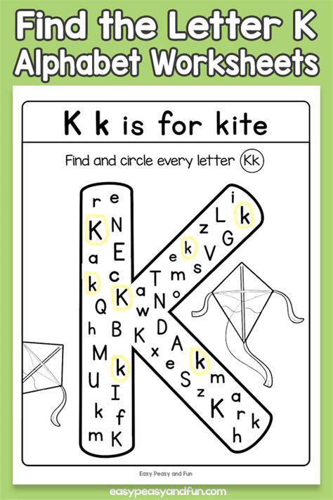 Free Letter K Worksheets For Preschool & Kindergarten | Kids ...