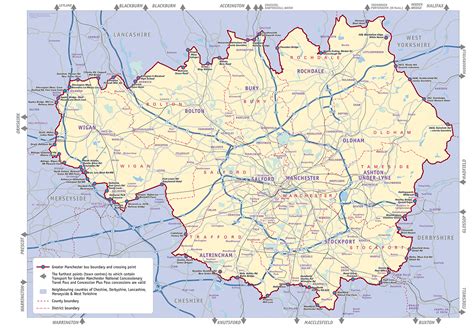 Greater Manchester bus boundary map | Bee Network | Powered by TfGM