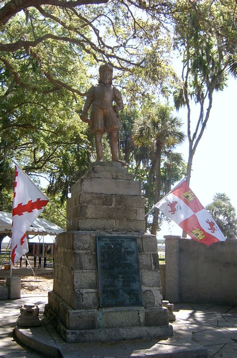 Florida's fountain of youth | A statue of Juan Ponce de Leon… | Flickr