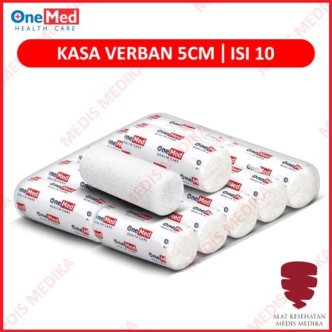 Kasa Verban Gulung 5cm Kassa Kain Perban Pembalut 5 cm Onemed 10 Roll ...