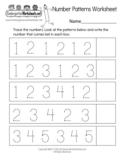 Number Patterns Worksheet - Free Printable, Digital, & PDF