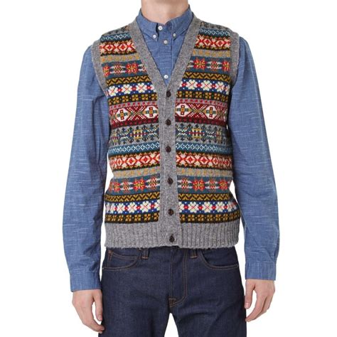 Jamieson's of Shetland Jacquard Fair Isle Vest | Fair isle, Fair isle ...