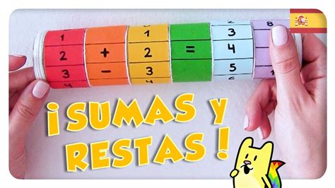 CÓMO enseñar a SUMAR y RESTAR 🧮 JUEGO de matemáticas para NIÑOS 🌈 Gato ...