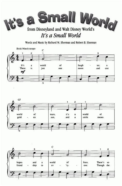 Piano Sheet Music For Beginners Popular Songs Free Printable - Free ...