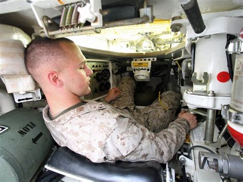 A Group Of Marines Show Us Around The Inside Of A M1A1 Battle Tank ...