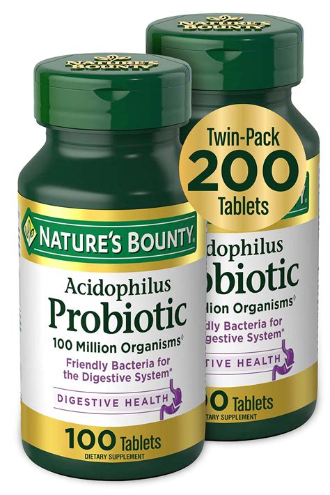 Acidophilus Probiotic by Nature's Bounty, Dietary Supplement, For ...