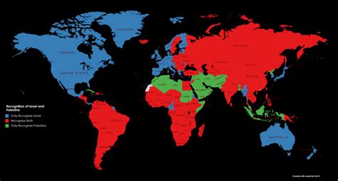 International recognition of Israel and Palestine : MapPorn