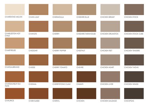 Brown pantone color chart. | Pantone color chart, Brown color palette ...