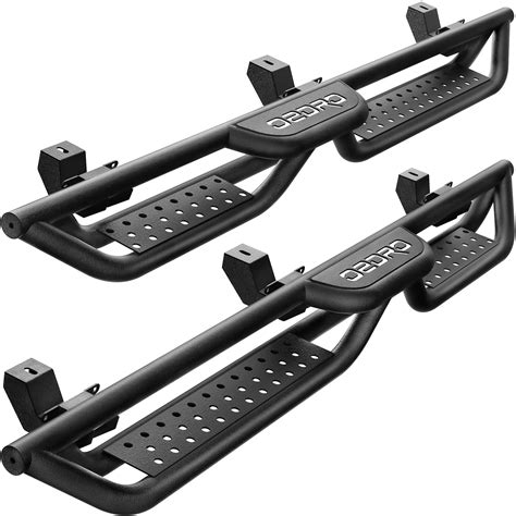 Buy OEDRO Running Boards with Two Stairs Design All-Steel Build, Bolt ...