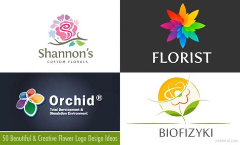 50 Creative Flower Logo design examples for your inspiration