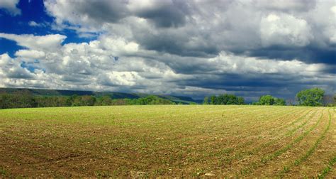 Farm field during cloudy day HD wallpaper | Wallpaper Flare