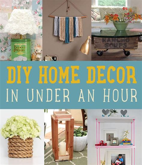 DIY Home Decor Crafts You Can Make in Under an Hour