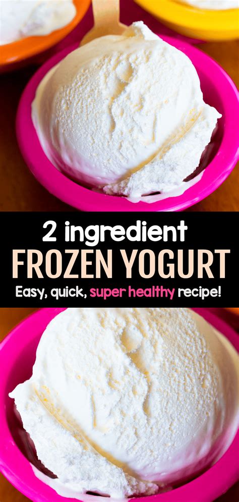 Homemade Frozen Yogurt - Just Two Ingredients!