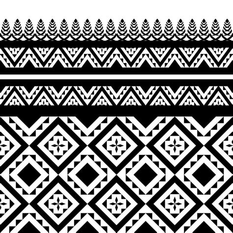 Black and white geometric ethnic seamless pattern design for wallpaper ...