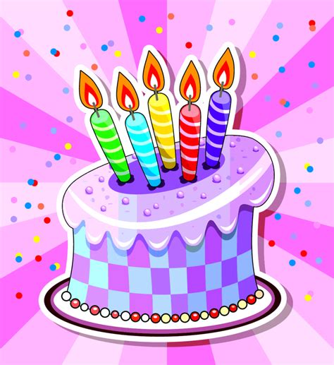 Cake With Candles | FreeVectors