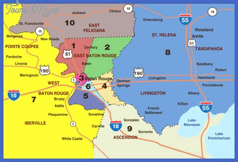 Baton Rouge Map - ToursMaps.com