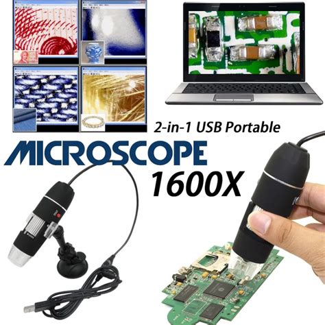 1600X/1000X/500X 8 LED Digital USB Microscope USB Camera - Only Scientific