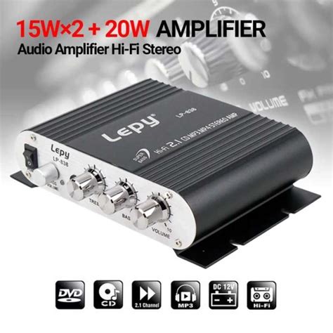 Promo HiFi Stereo Amplifier Treble Bass Booster - LP-838 Diskon 23% di ...