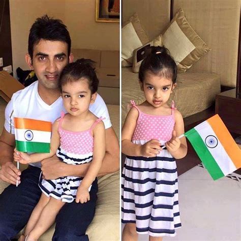 Gautam Gambhir with his daughter Aazeen - http://ift.tt/1ZZ3e4d ...