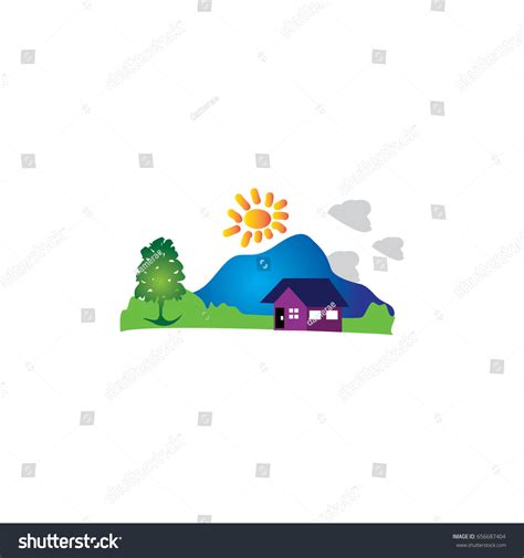 Village Logo Stock Vector (Royalty Free) 656687404