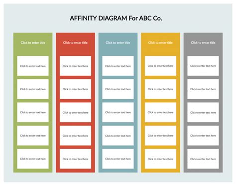 Affinity Diagram Template Free Download