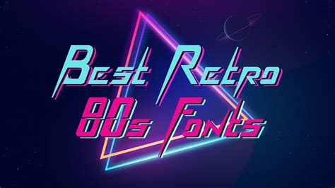 Best Retro 80s Fonts - YouTube